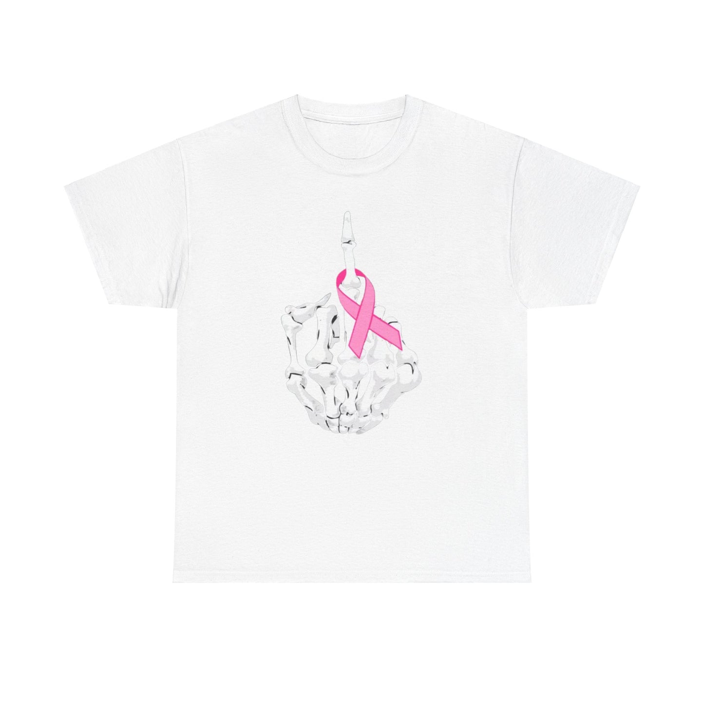 Skeleton Hand | Breast Cancer Awareness | Spooky Halloween Heavy Cotton Tee