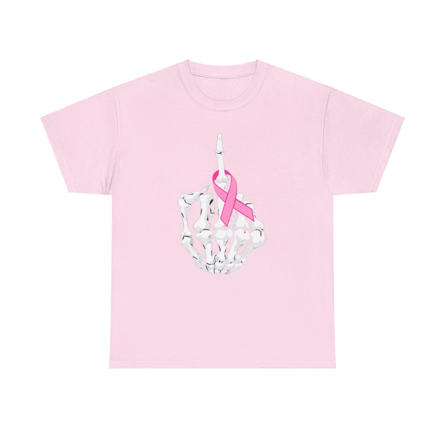 Skeleton Hand | Breast Cancer Awareness | Spooky Halloween Heavy Cotton Tee