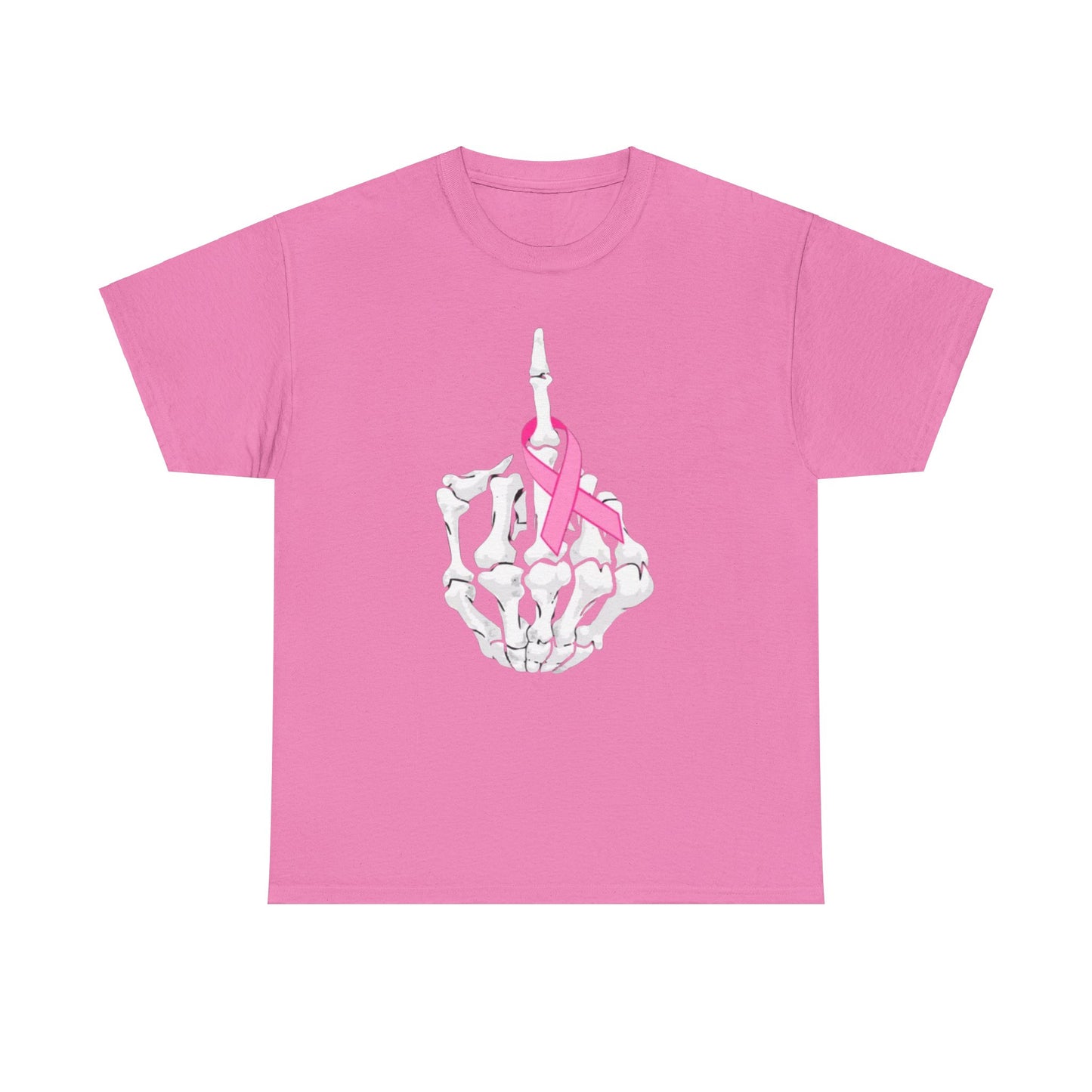 Skeleton Hand | Breast Cancer Awareness | Spooky Halloween Heavy Cotton Tee