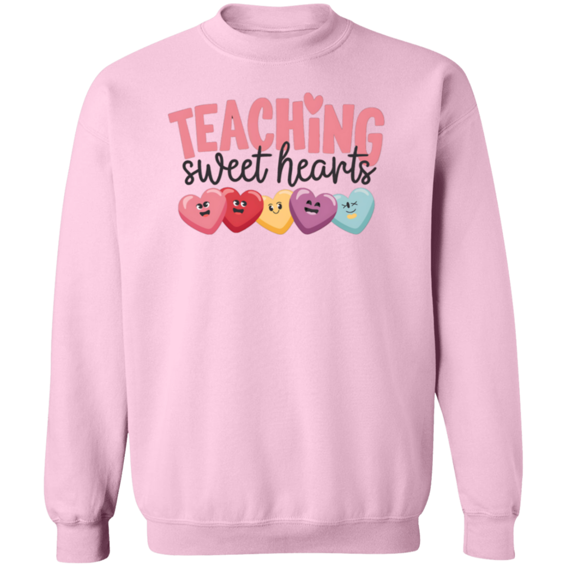 Valentine Teaching Sweethearts Crewneck Pullover Sweatshirt