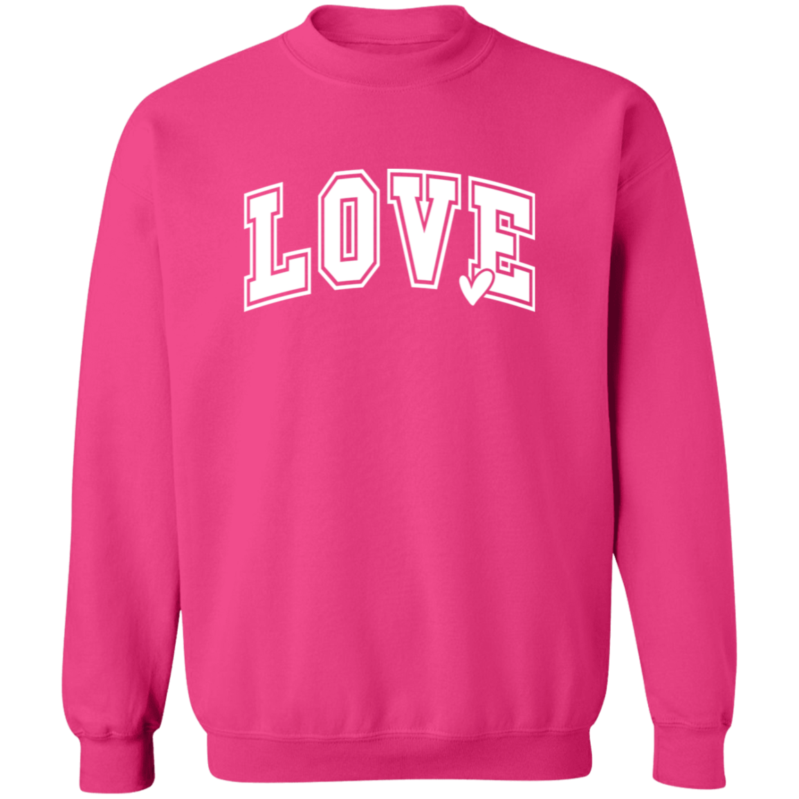 Love Valentine Crewneck Pullover Sweatshirt