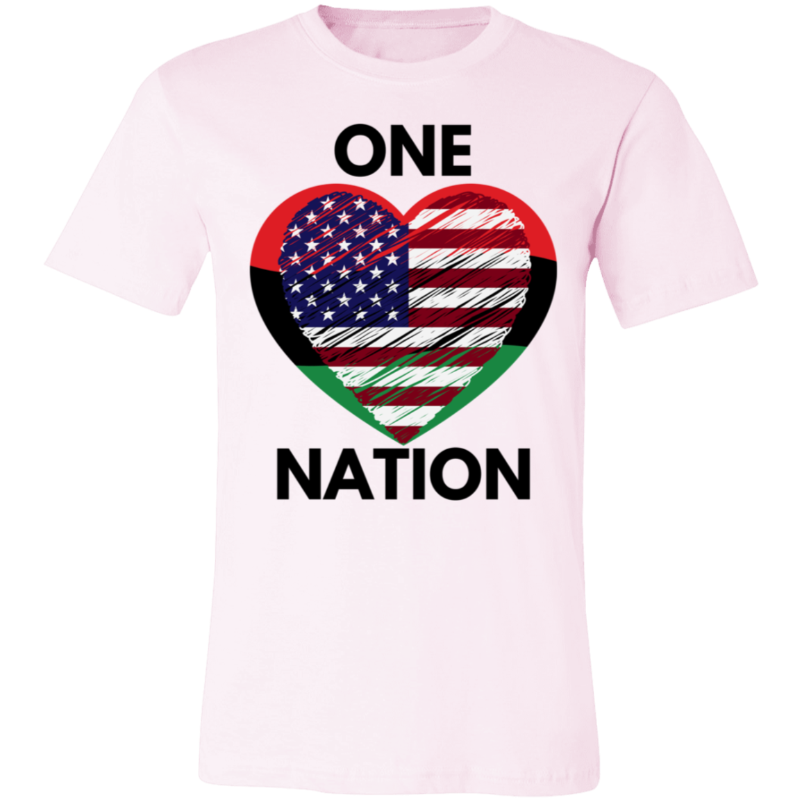 One Nation | Jersey Short-Sleeve T-Shirt | Hearts