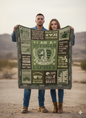 I Am a Veteran | Patriotic Military Tribute Blanket | U.S. Army Navy Marine Air Force Gift