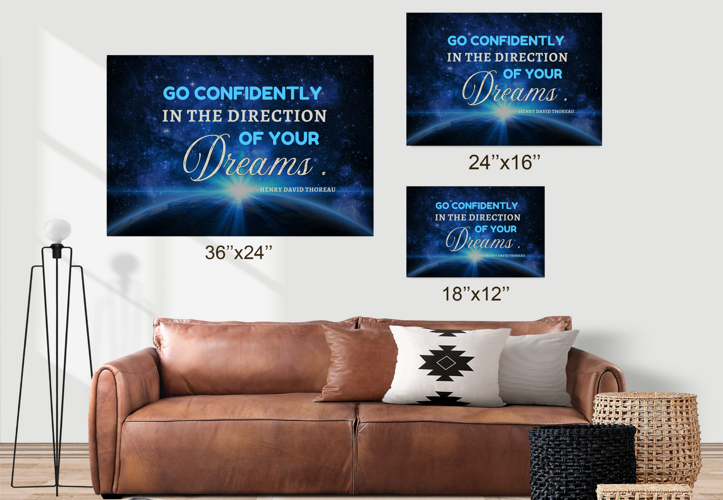 Go Confidently | Landscape Canvas | Full Gallery Wrapped