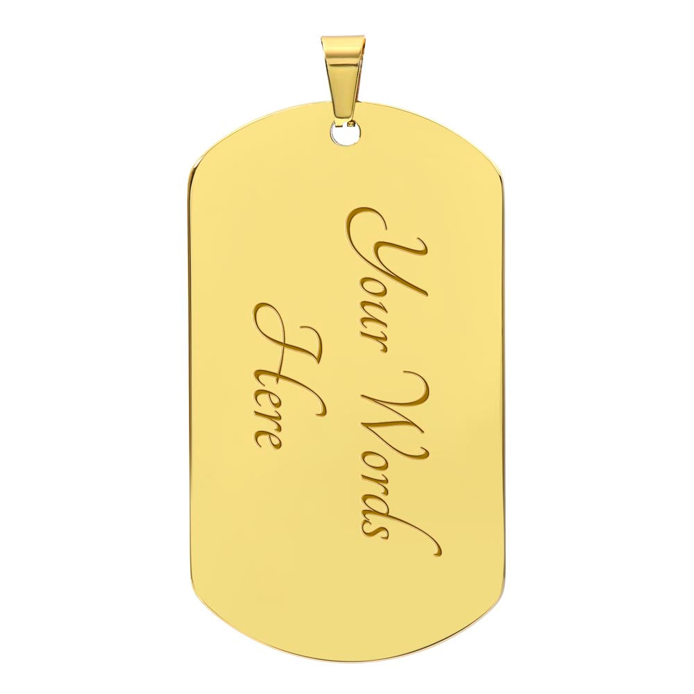 I F'king Love You Dog Tag | Men's Necklace with Playful Message