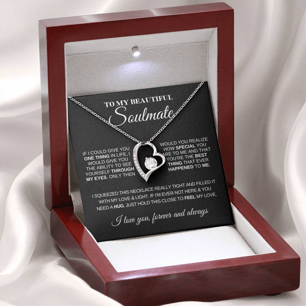 To My Beautiful Soulmate | Love Knot Necklace | Meaningful Jewelry for Her