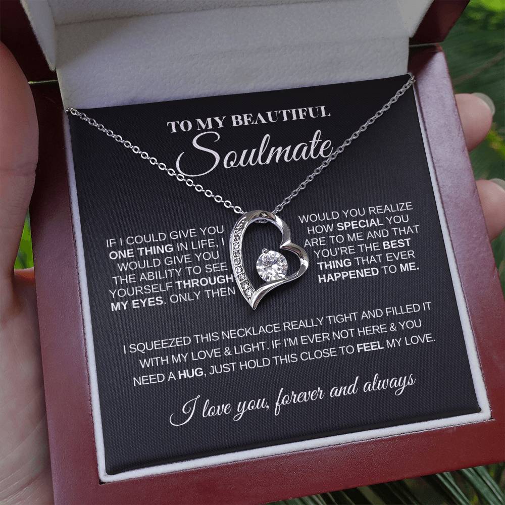 To My Beautiful Soulmate | Love Knot Necklace | Meaningful Jewelry for Her
