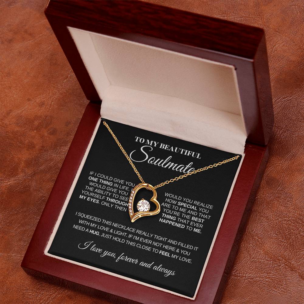 To My Beautiful Soulmate | Love Knot Necklace | Meaningful Jewelry for Her
