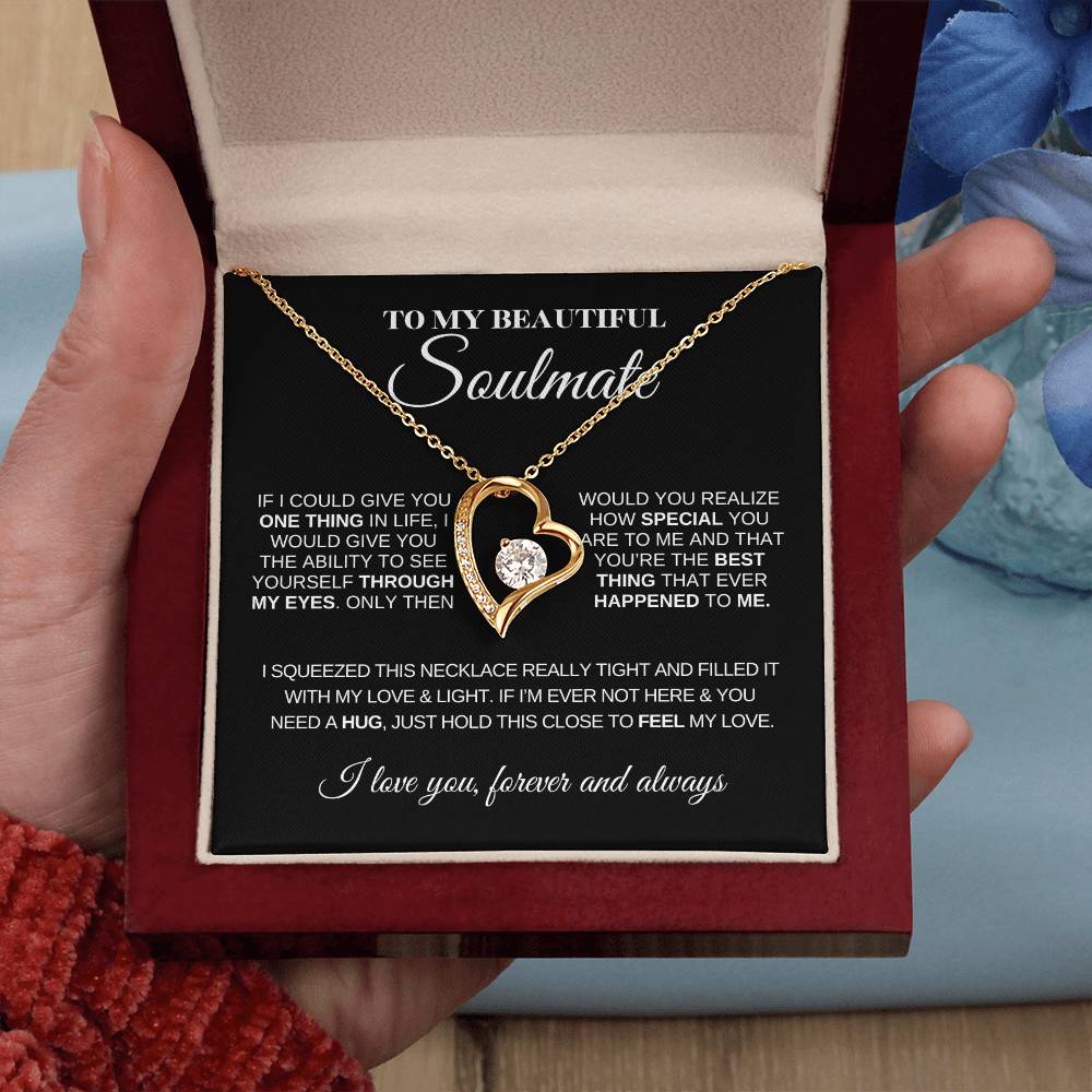 To My Beautiful Soulmate | Love Knot Necklace | Meaningful Jewelry for Her