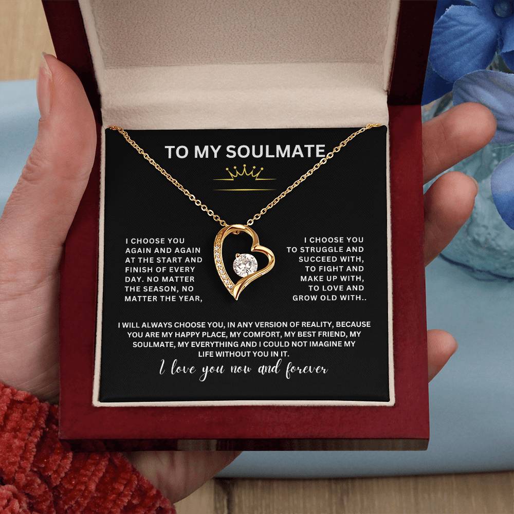 My Soulmate | I Choose You | Forever Love Gift with Message Card