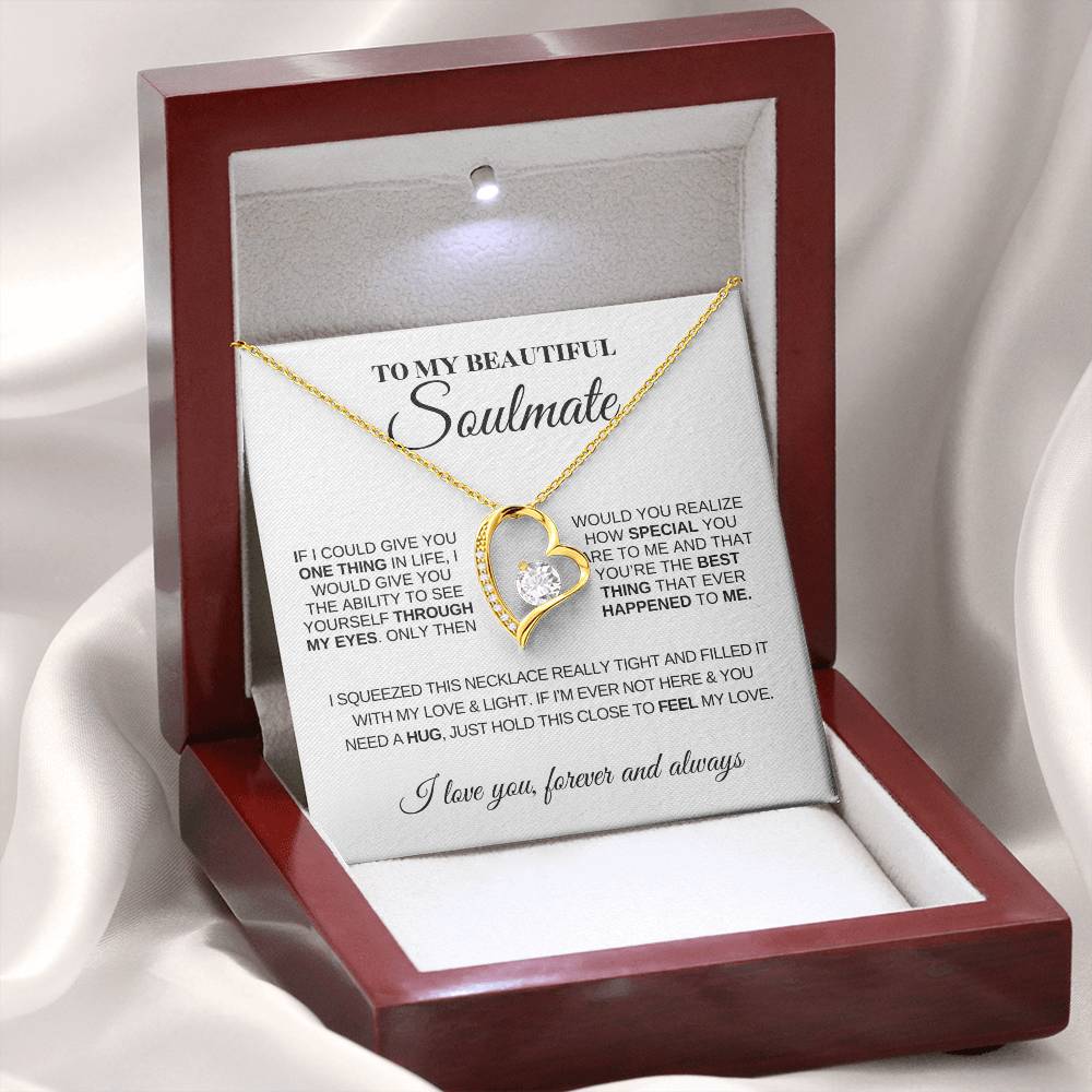 To My Beautiful Soulmate | Forever Love Heart Design | Romantic Gift