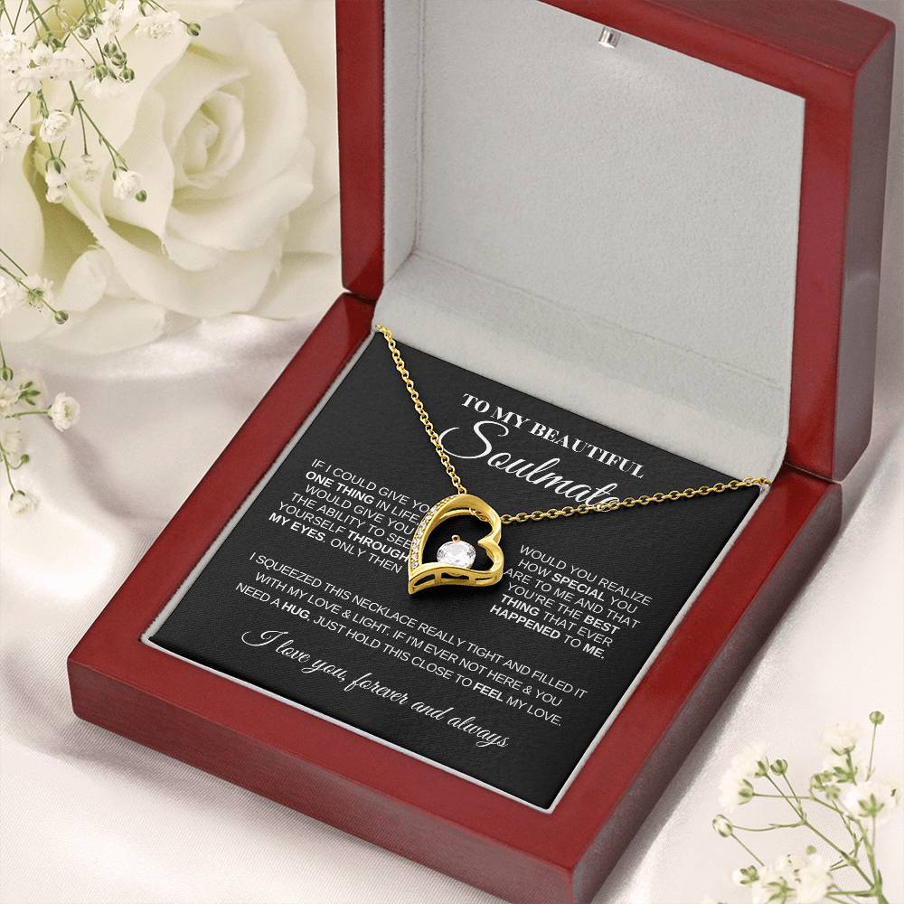 To My Beautiful Soulmate | Love Knot Necklace | Meaningful Jewelry for Her