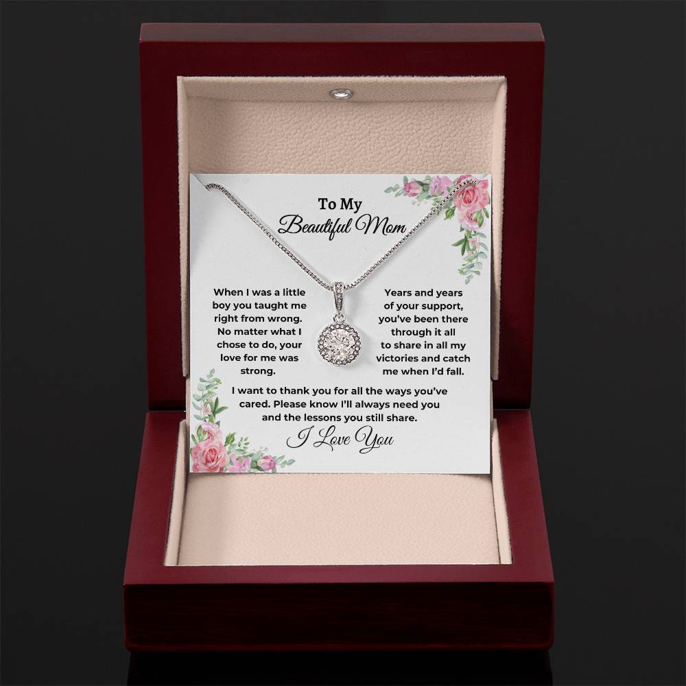 To My Beautiful Mom | I Want To Thank You | Eternal Hope Necklace