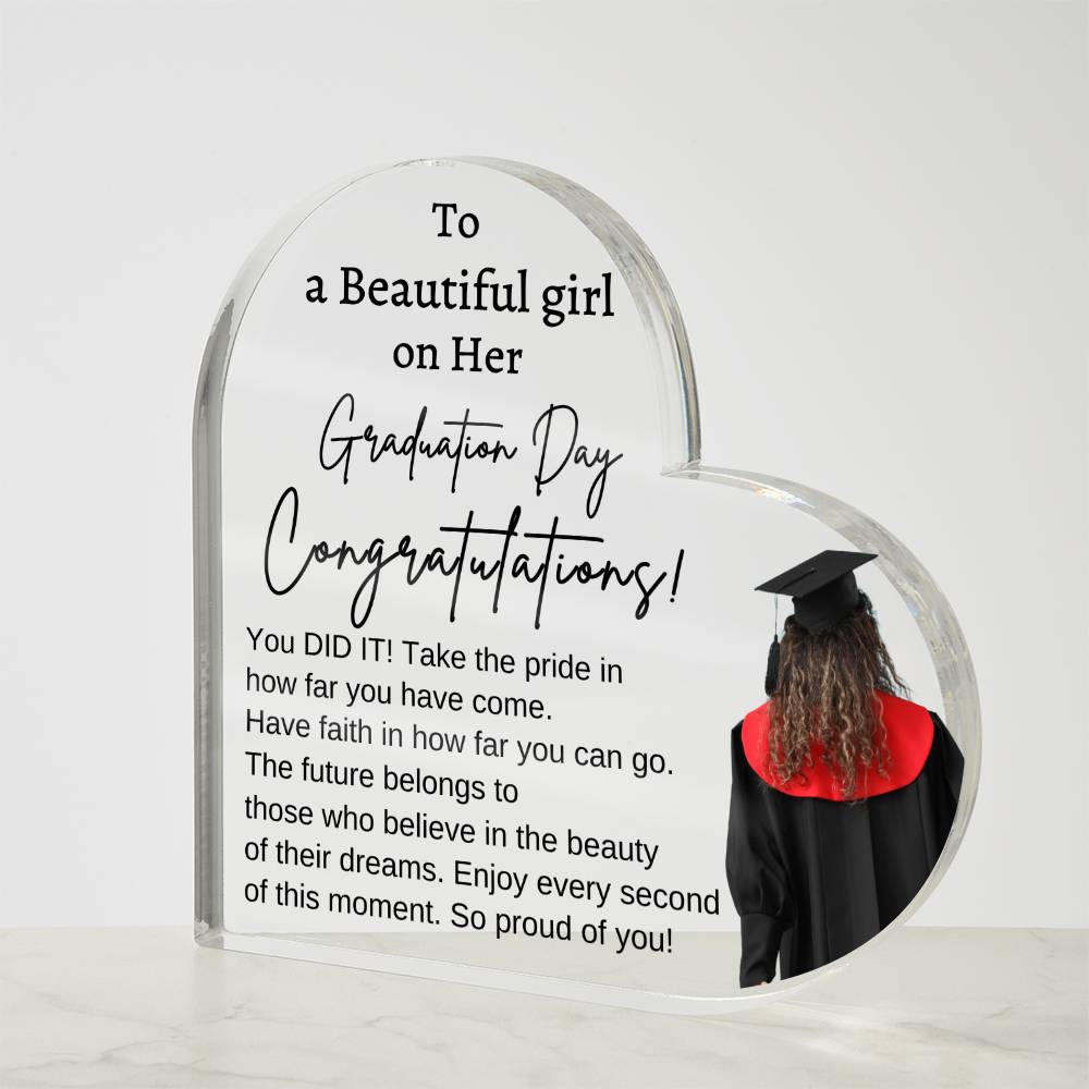 Inspirational Graduation Gift for Her | Acrylic Keepsake Gift