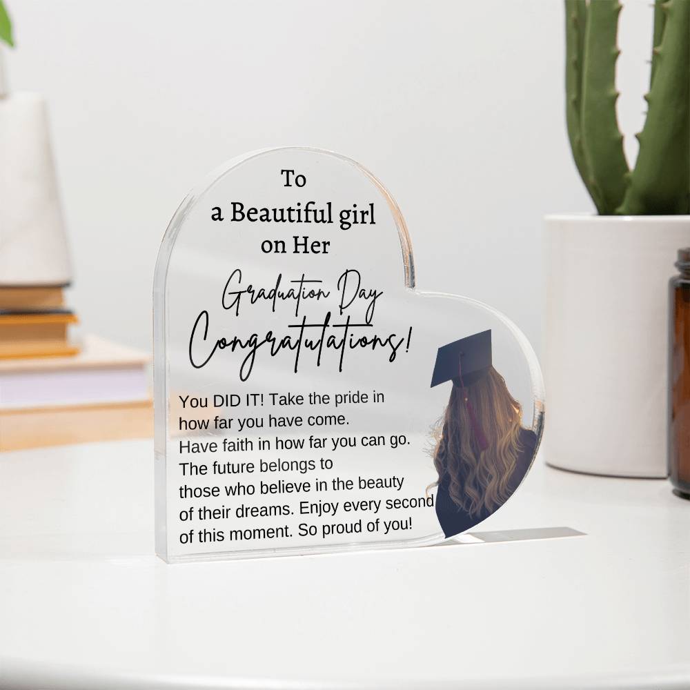 Inspirational Graduation Gift for Her | Acrylic Keepsake Gift