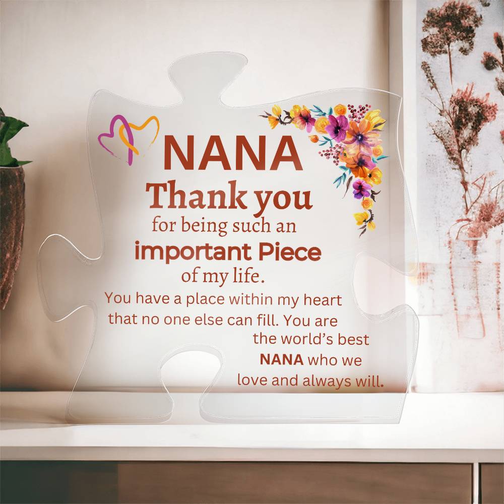 Nana | Important Piece | Acrylic Puzzle Placque