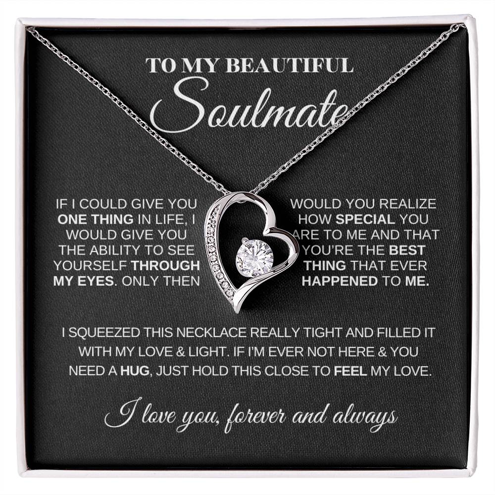 To My Beautiful Soulmate | Love Knot Necklace | Meaningful Jewelry for Her