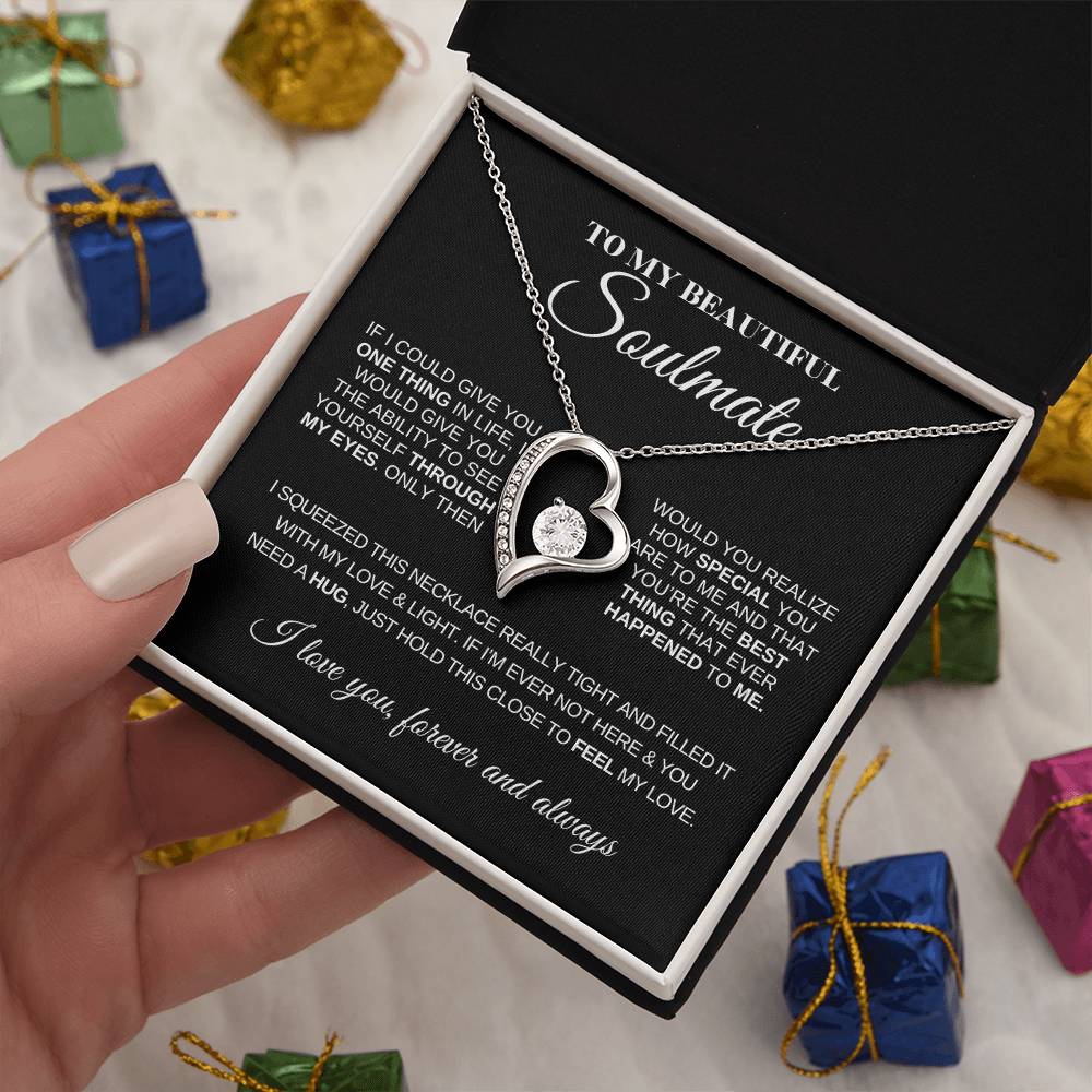 To My Beautiful Soulmate | Love Knot Necklace | Meaningful Jewelry for Her