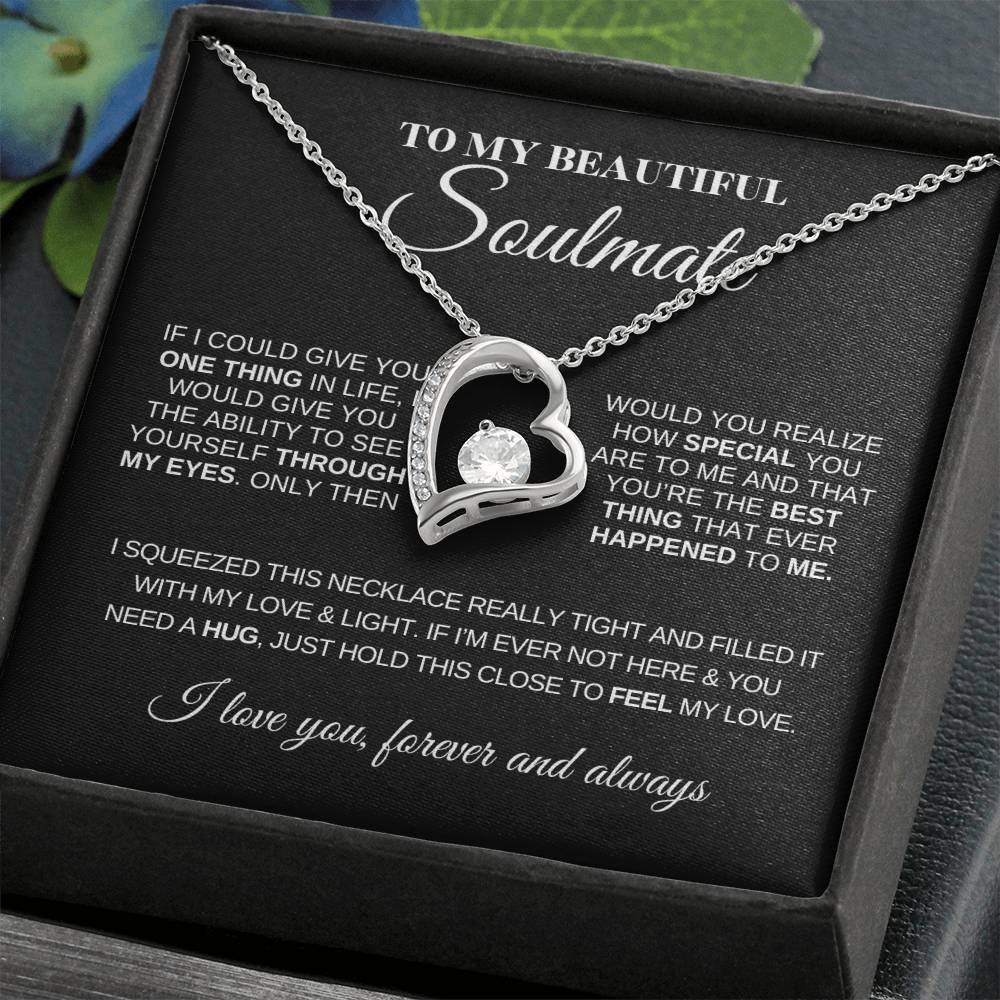 To My Beautiful Soulmate | Love Knot Necklace | Meaningful Jewelry for Her