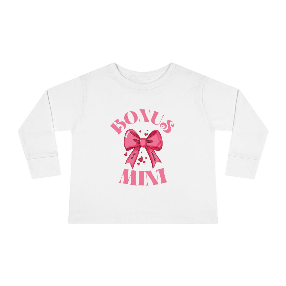 Bonus Mini Valentine Bow Toddler Long Sleeve Tee