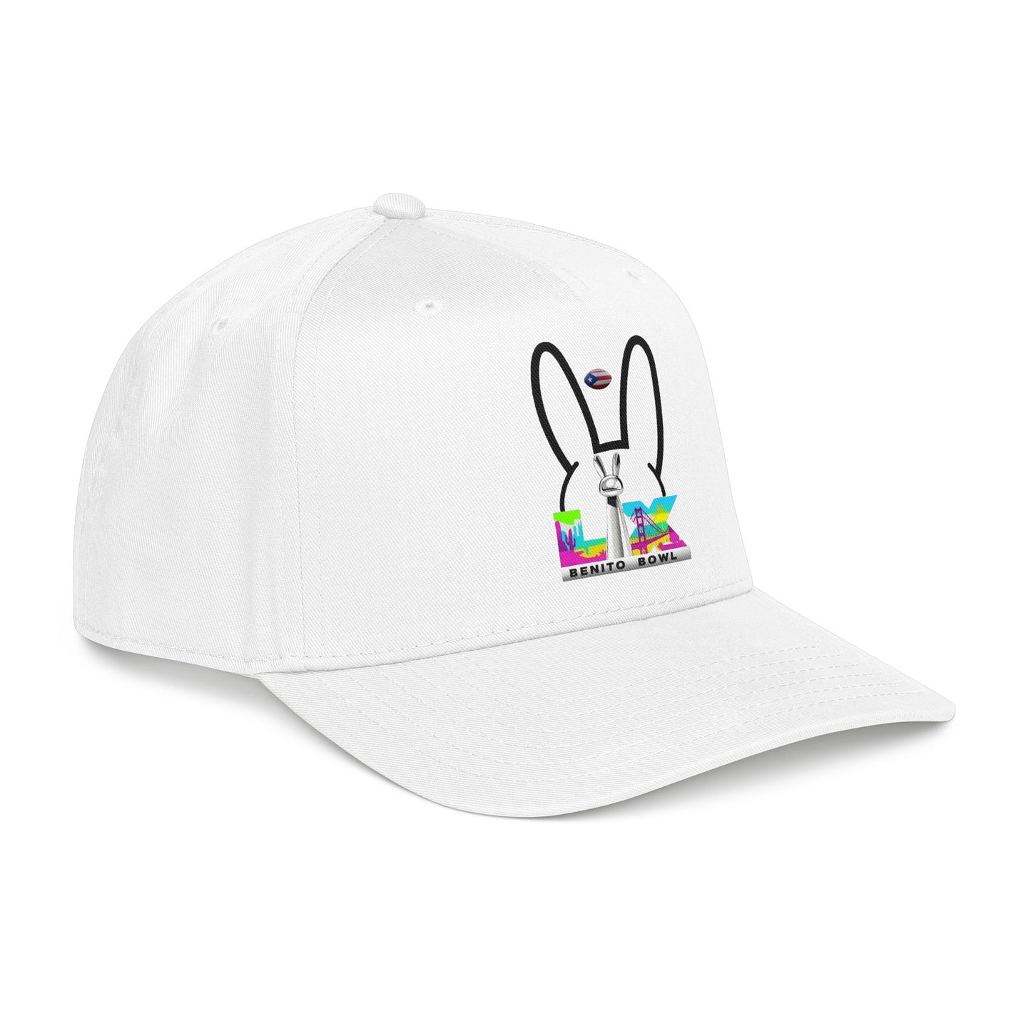 Bunny Ears Snapback Baseball Cap | Streetwear Style for Adults | Adjustable 5-Panel Hat