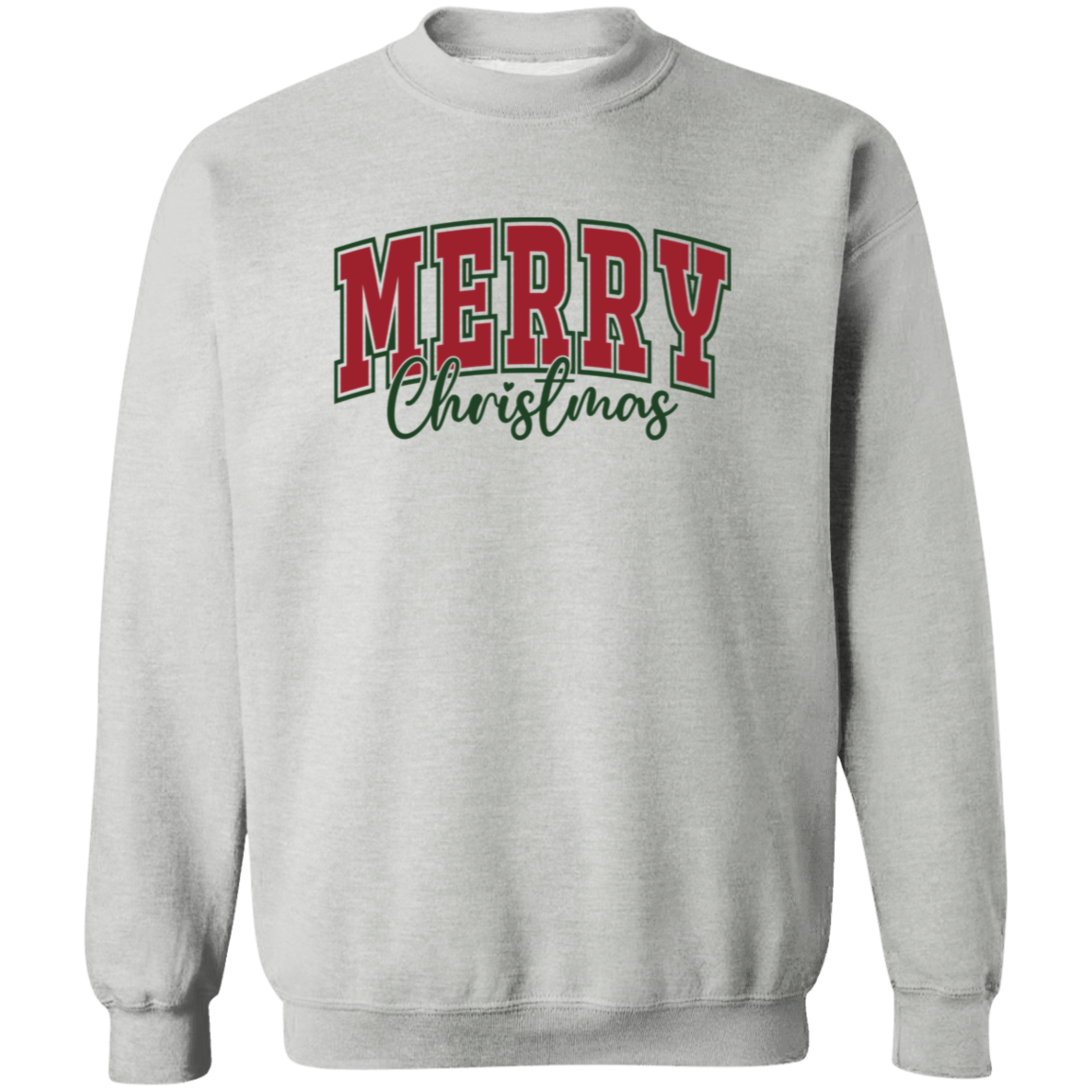 Merry Christmas Sweatshirt | Classic Holiday Crewneck Pullover | Cozy Winter Style