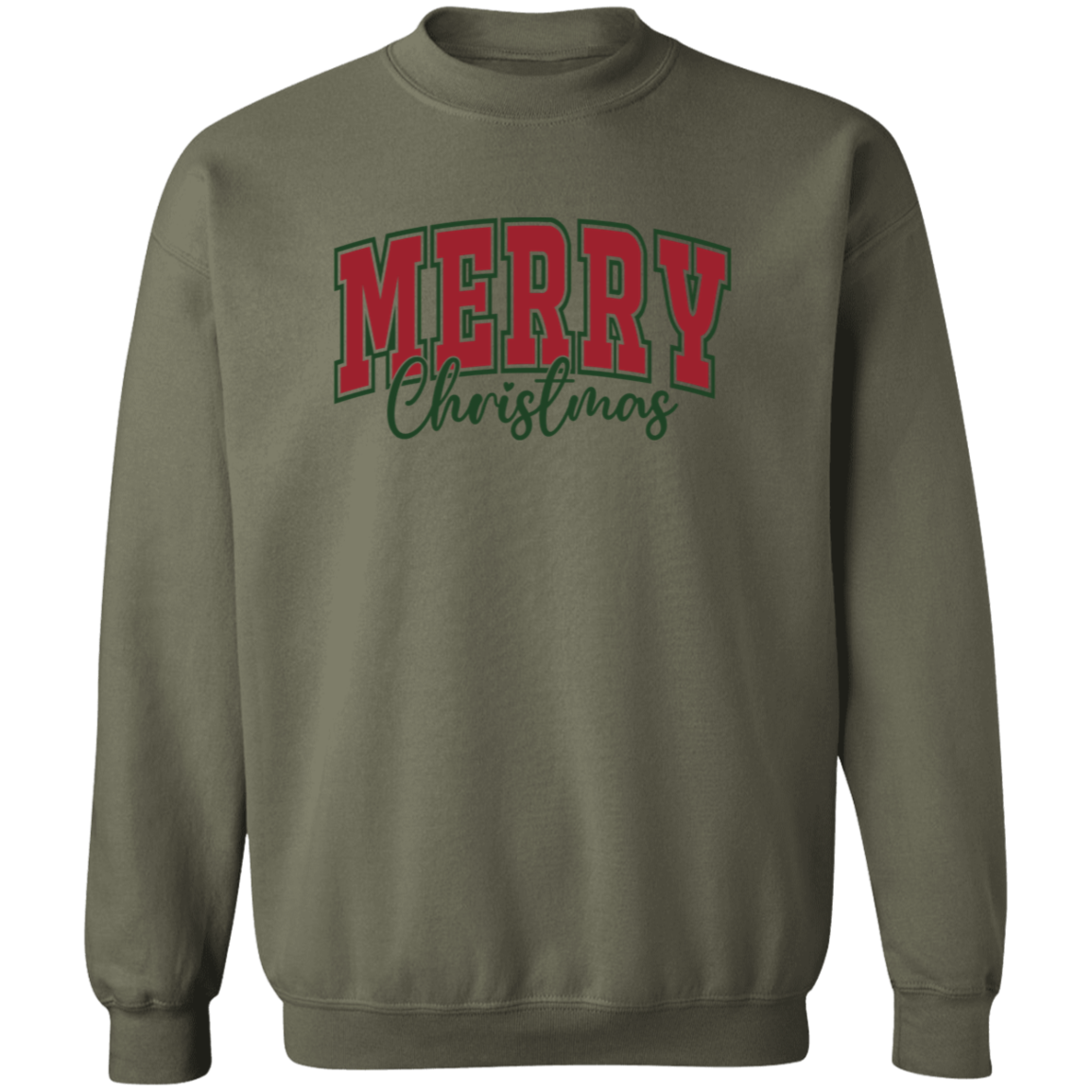 Merry Christmas Sweatshirt | Classic Holiday Crewneck Pullover | Cozy Winter Style