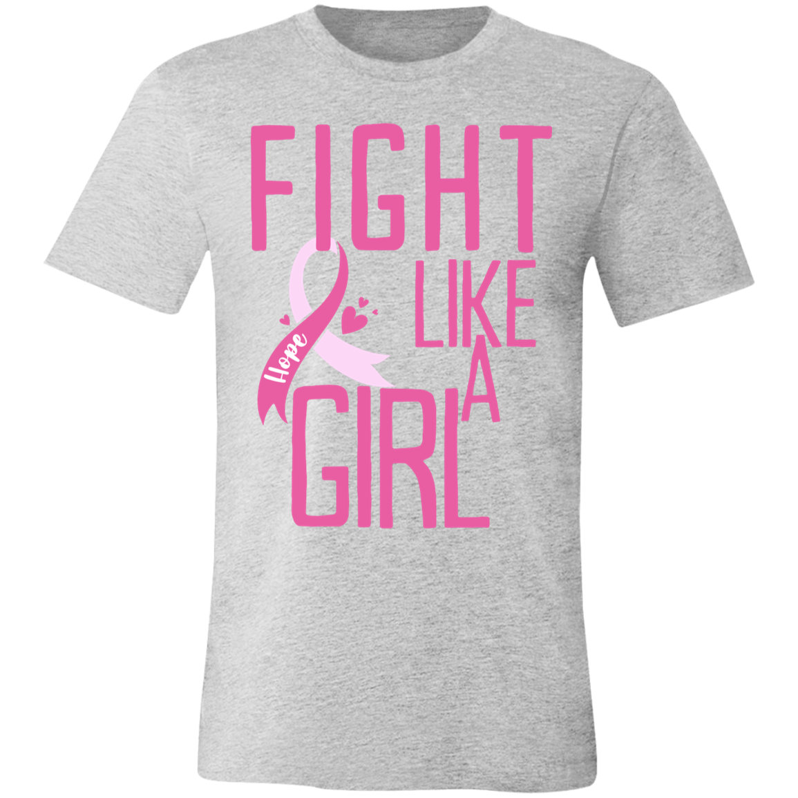 Fight Like A Girl Breast Cancer Awareness Jersey Short Sleeve T Sh KennediLovesGifts