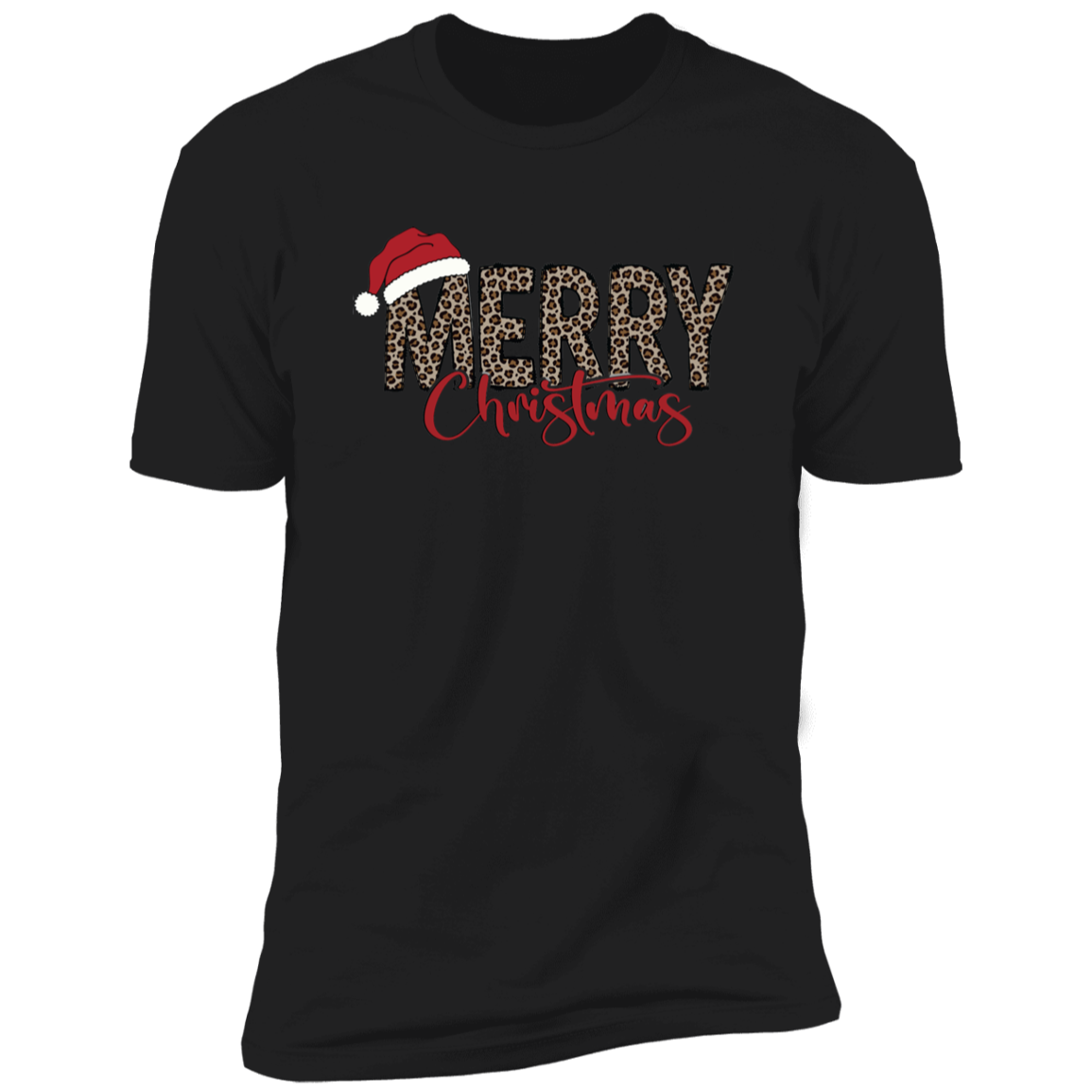 Leopard Merry Christmas | Santa Hat | Tshirt / Sweatshirt
