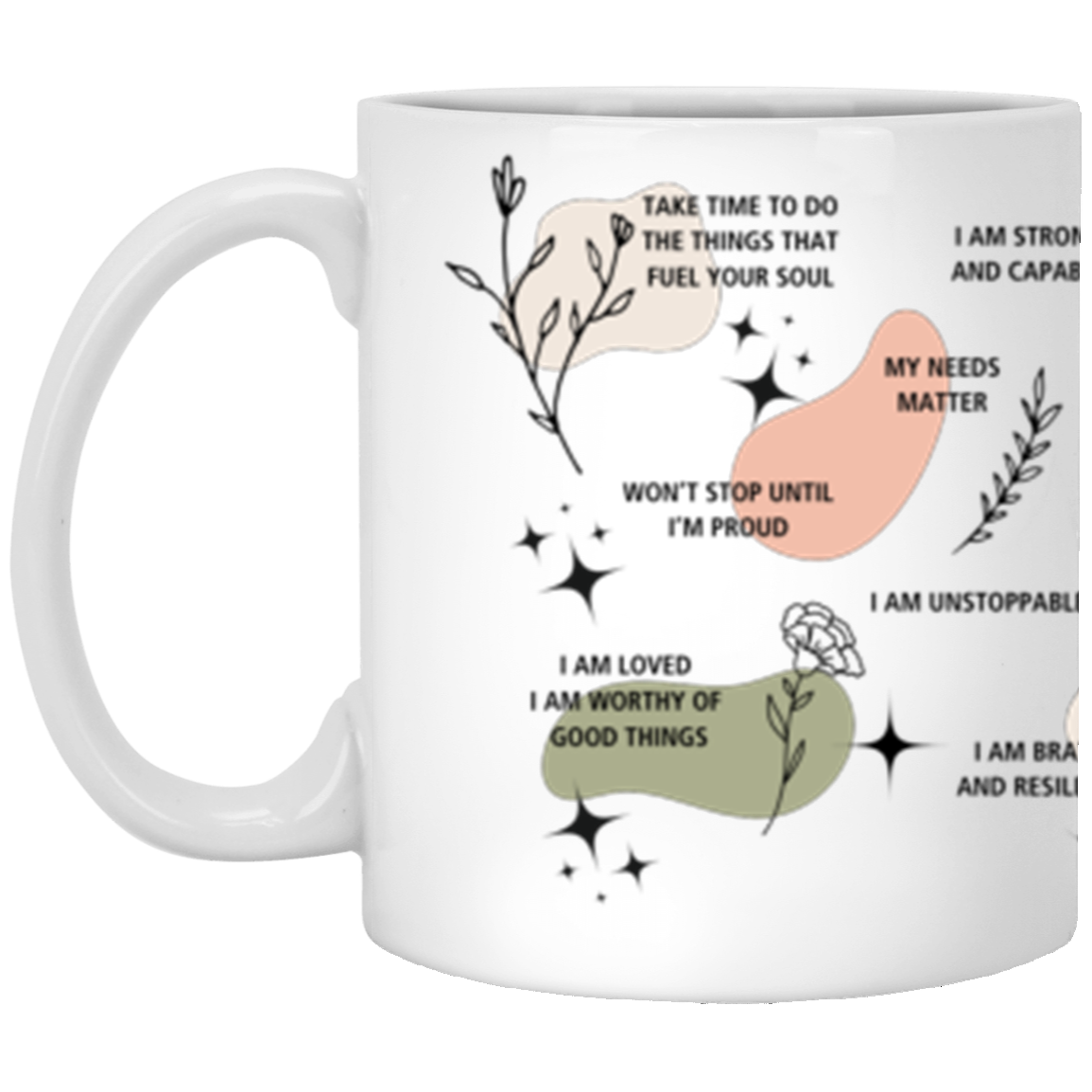 Daily Reminders | Positive Affirmations | 11oz or 15oz White Mug