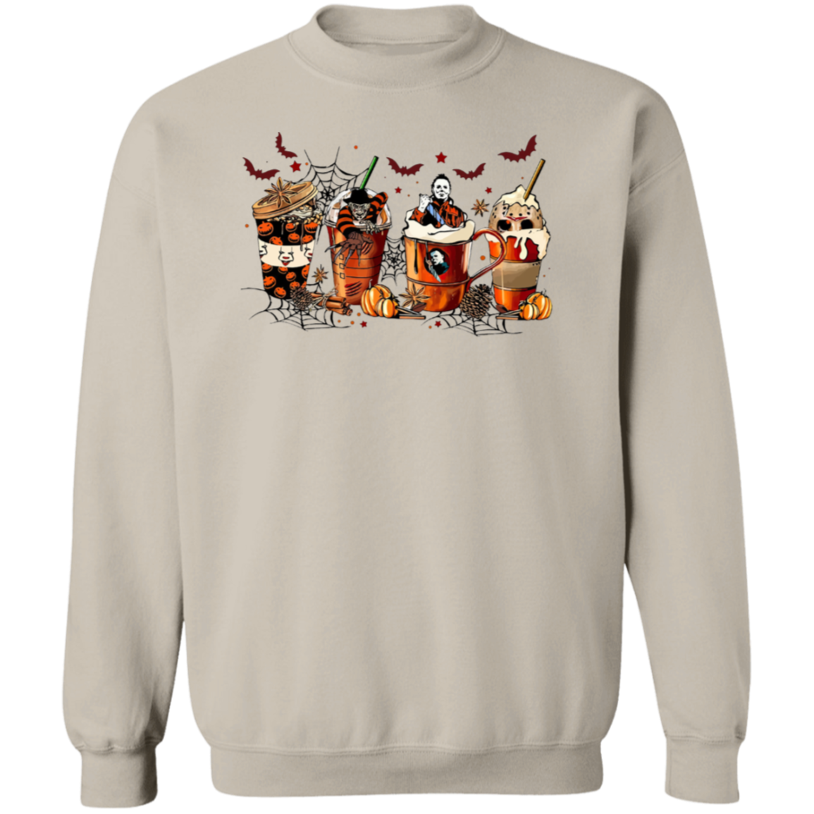 Spooky Halloween Drinks | Crewneck Pullover Sweatshirt