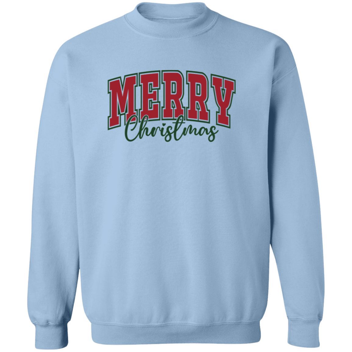 Merry Christmas Sweatshirt | Classic Holiday Crewneck Pullover | Cozy Winter Style