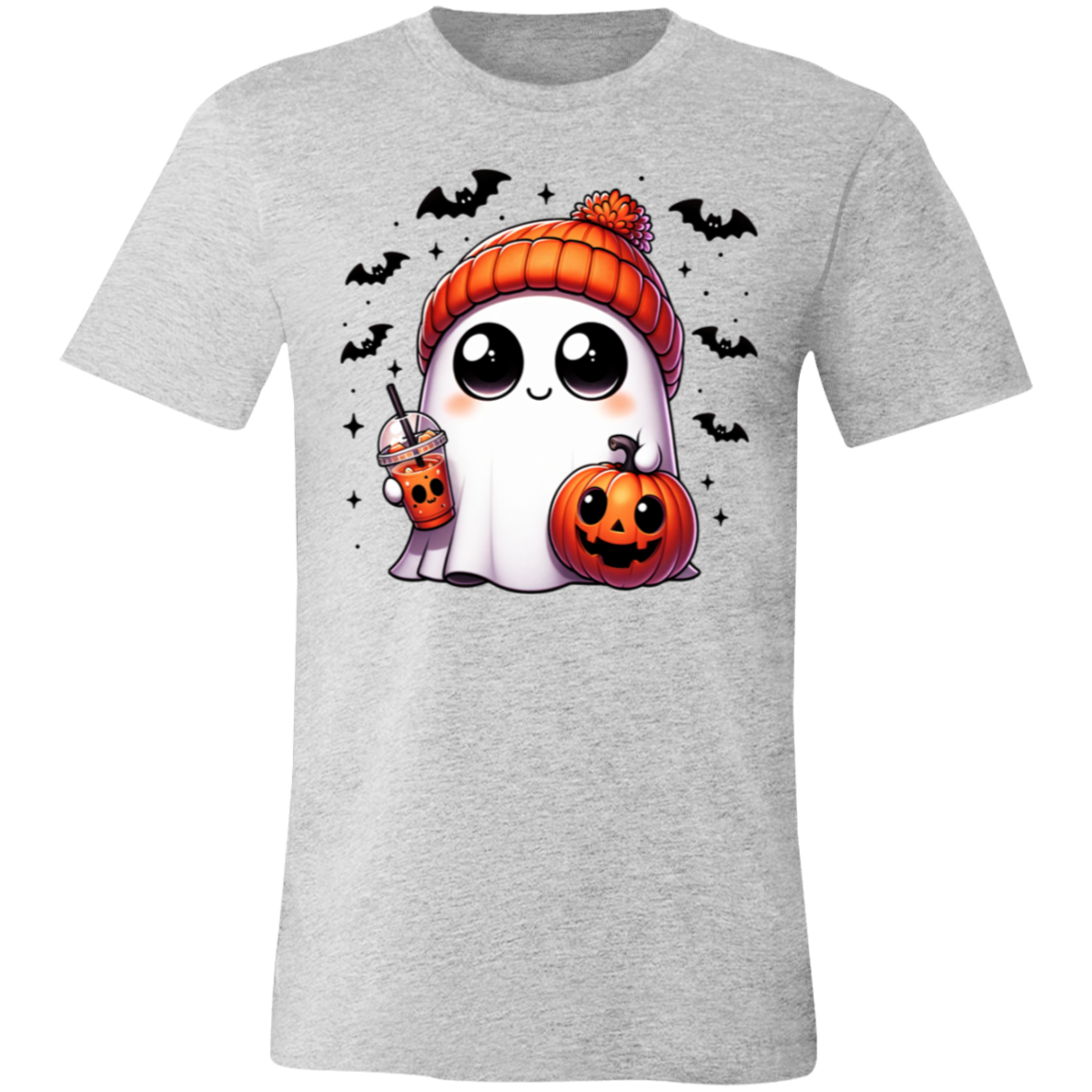 Happy Ghost | Jersey Short-Sleeve T-Shirt | Halloween
