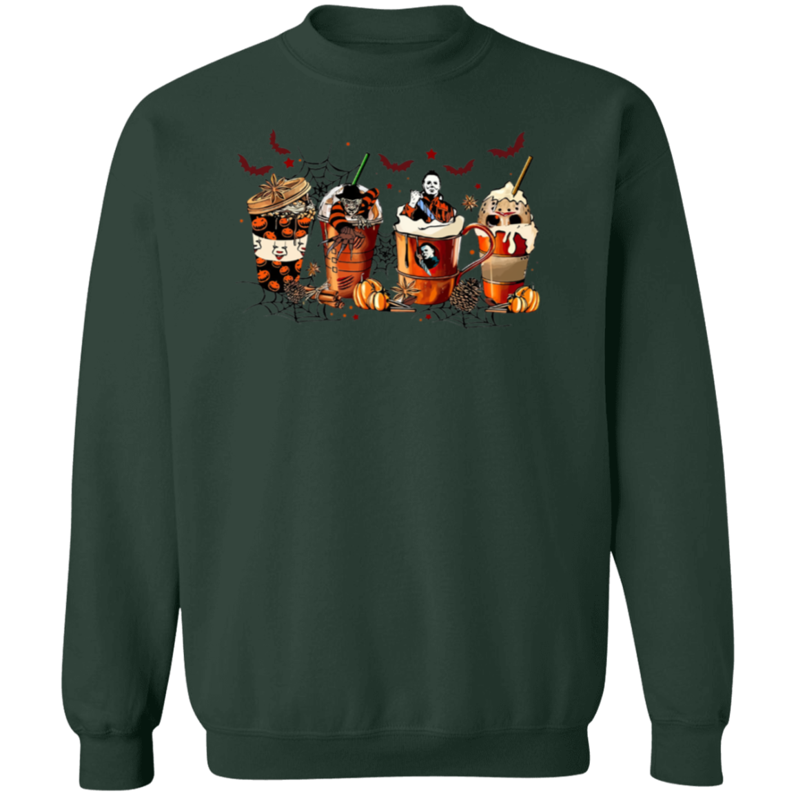 Spooky Halloween Drinks | Crewneck Pullover Sweatshirt