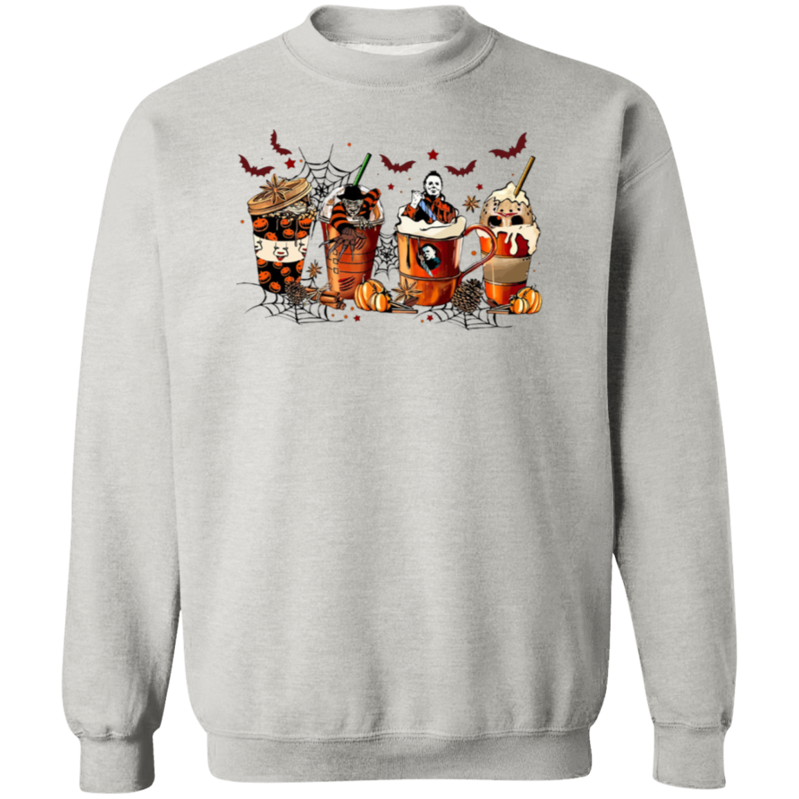 Spooky Halloween Drinks | Crewneck Pullover Sweatshirt