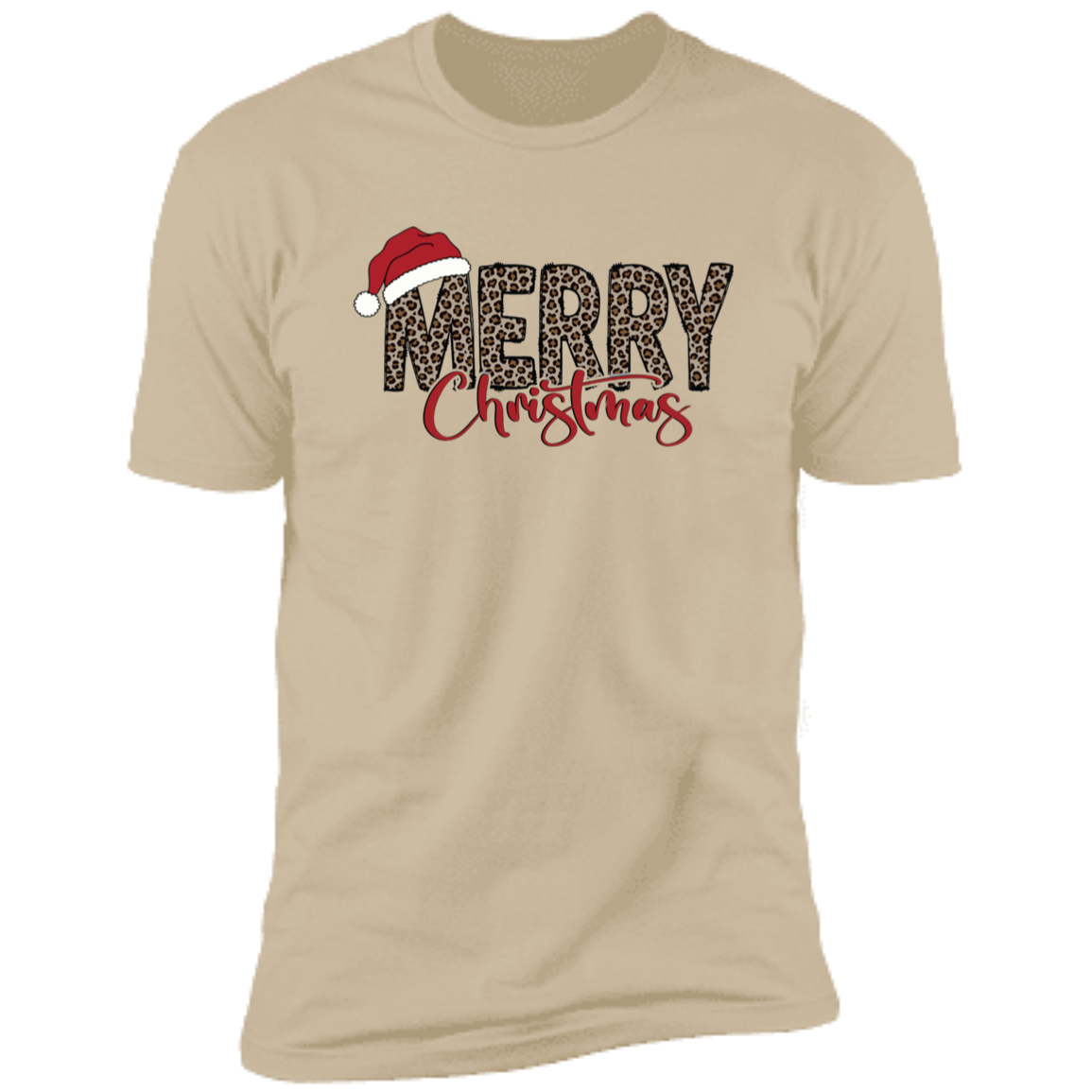 Leopard Merry Christmas | Santa Hat | Tshirt / Sweatshirt