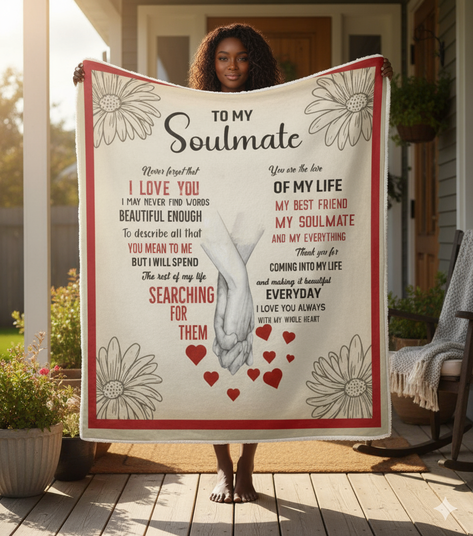 Premium Sherpa Blanket for Your Soulmate | Perfect Gift | Forever Partner
