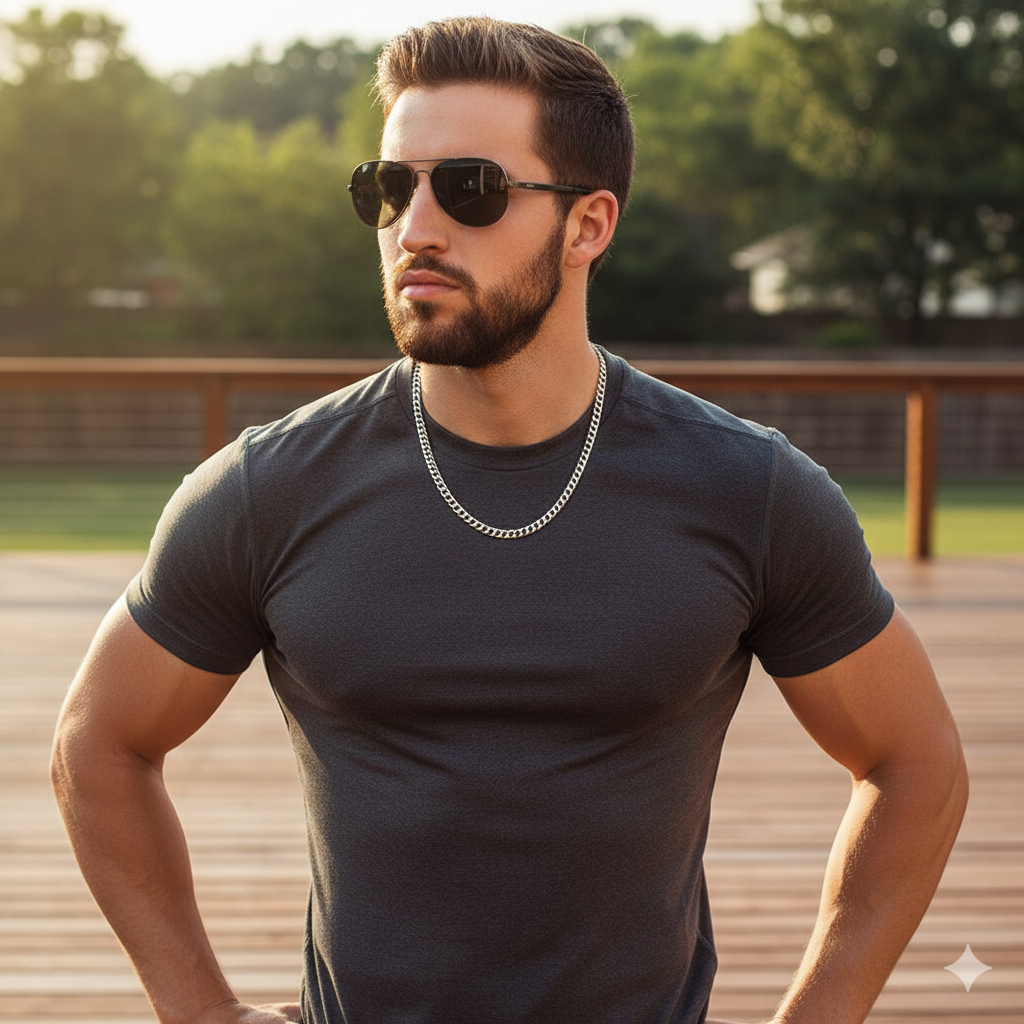 Swolemate Cuban Link Necklace | Romantic Gift for Weightlifting Soulmate