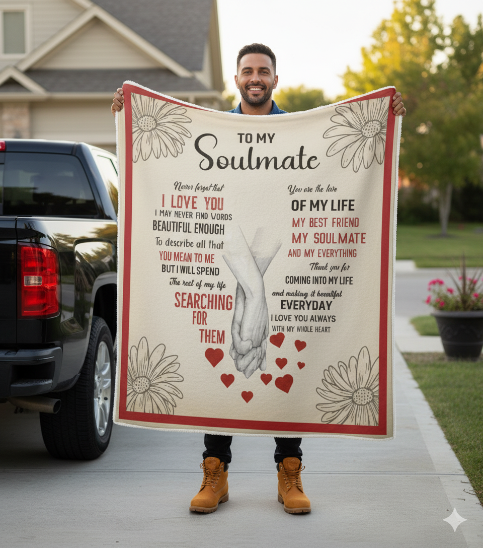 Premium Sherpa Blanket for Your Soulmate | Perfect Gift | Forever Partner