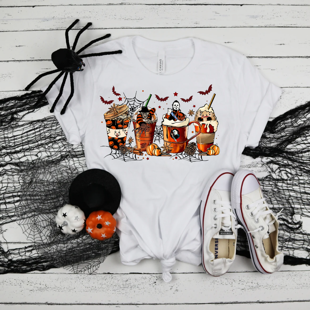 Spooky Halloween Drinks Youth | 100% Cotton T-Shirt