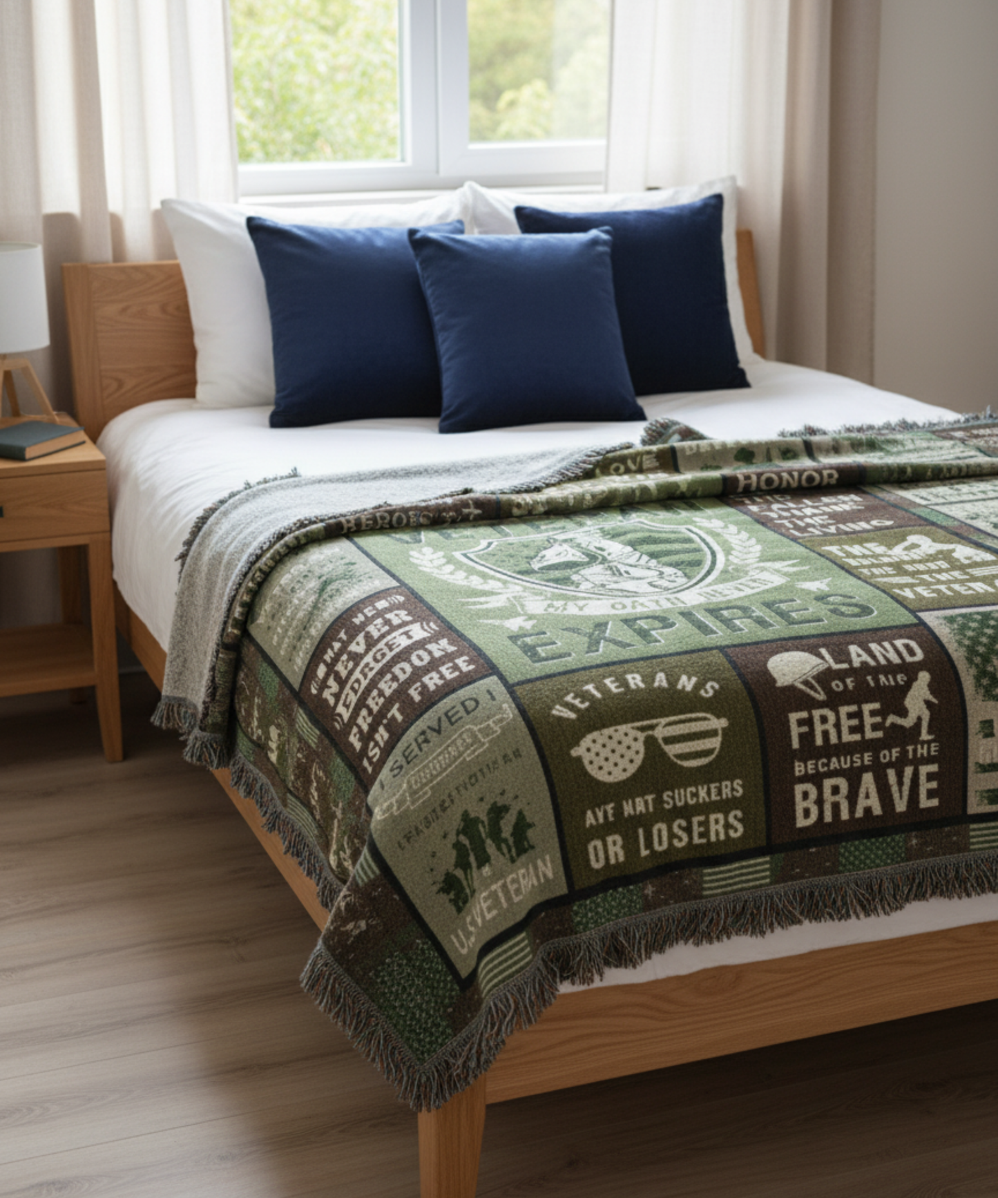 Veterans Honor Woven Tribute Blanket | Heirloom-Style Throw