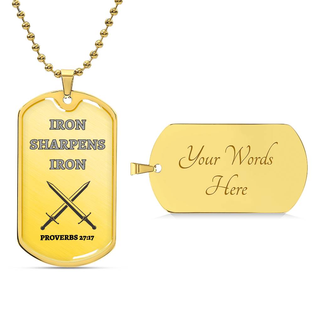 Iron Sharpens Iron | Dog Tag
