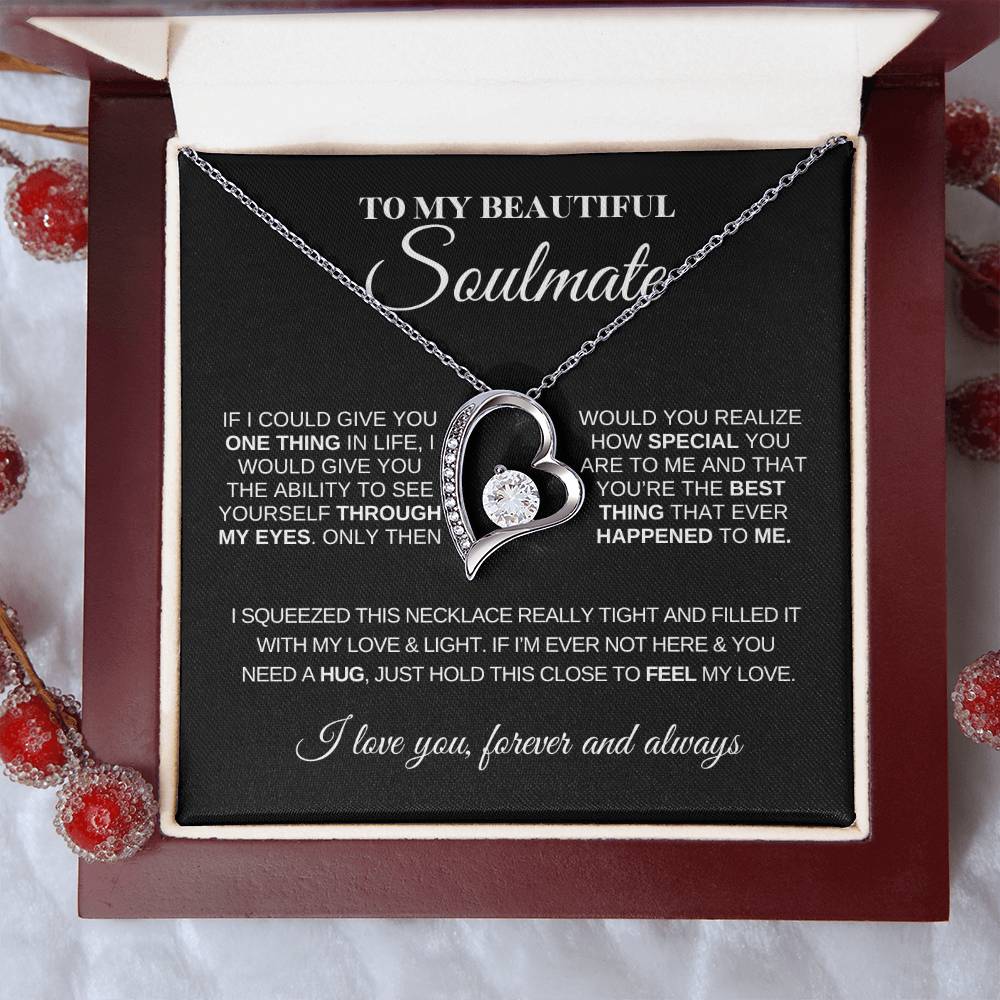 To My Beautiful Soulmate | Love Knot Necklace | Meaningful Jewelry for Her