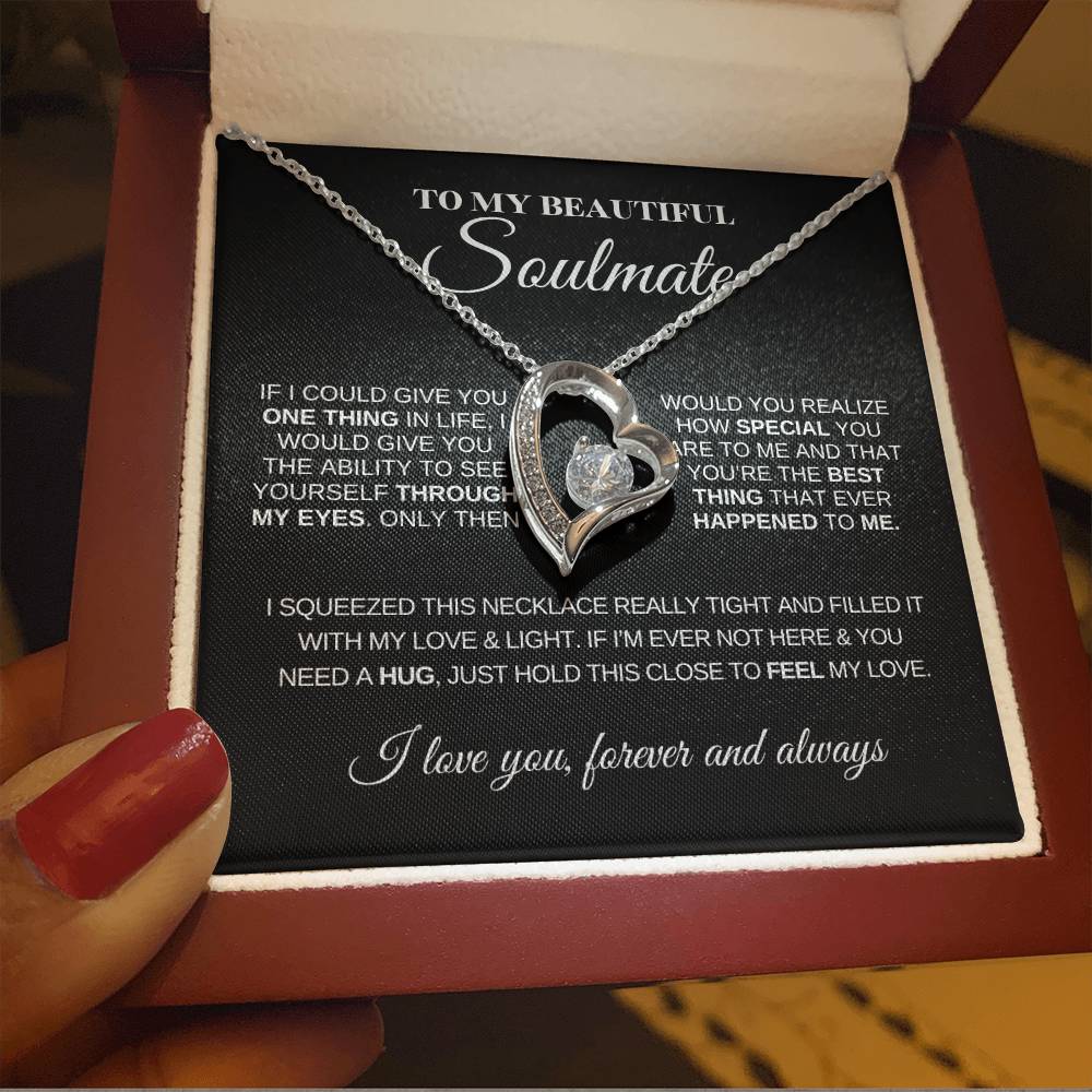 To My Beautiful Soulmate | Love Knot Necklace | Meaningful Jewelry for Her