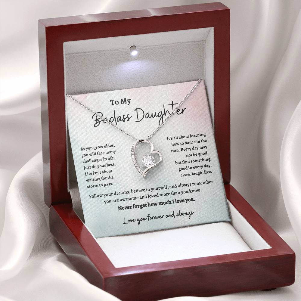 To My Badass Daughter | Forever Love | Necklace