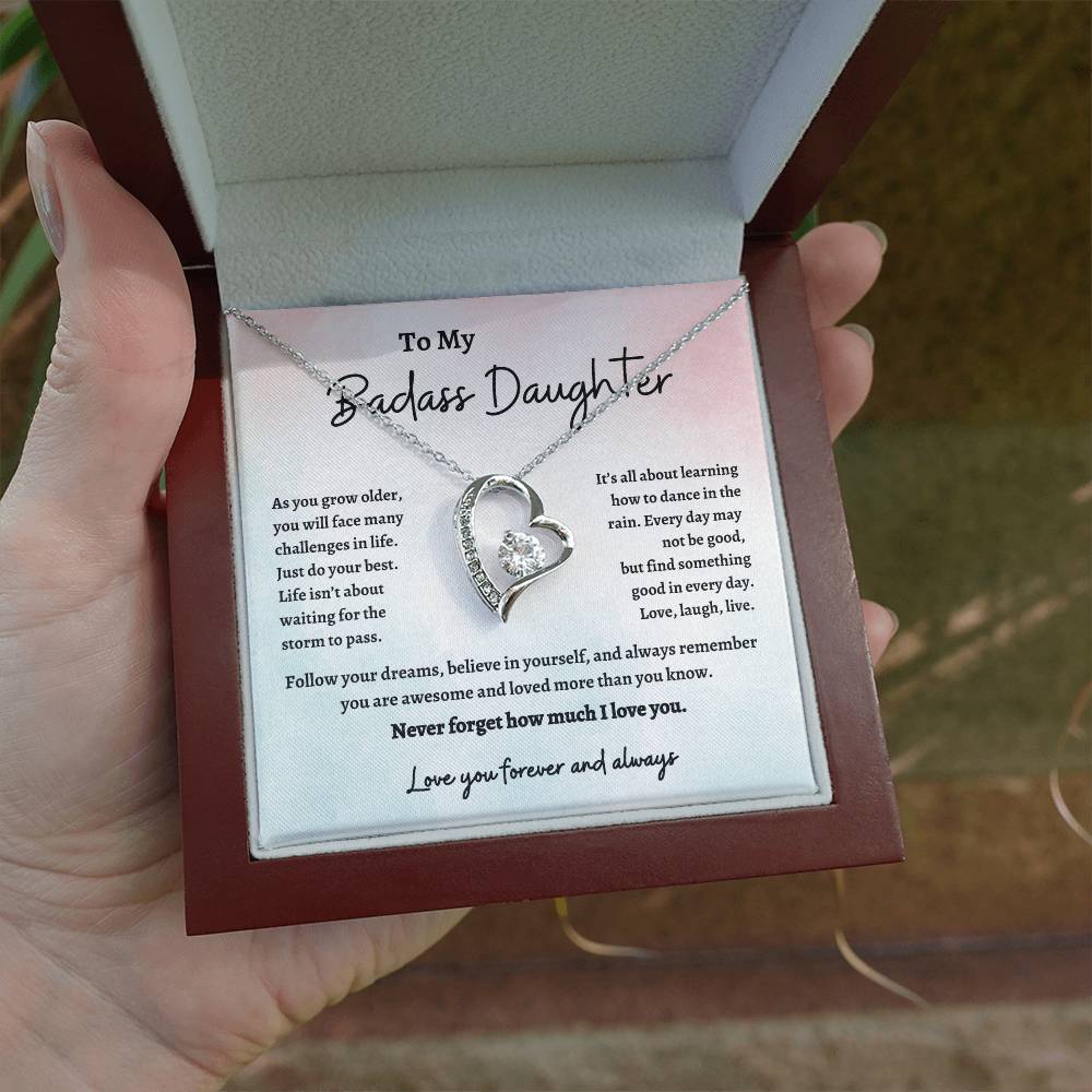 To My Badass Daughter | Forever Love | Necklace
