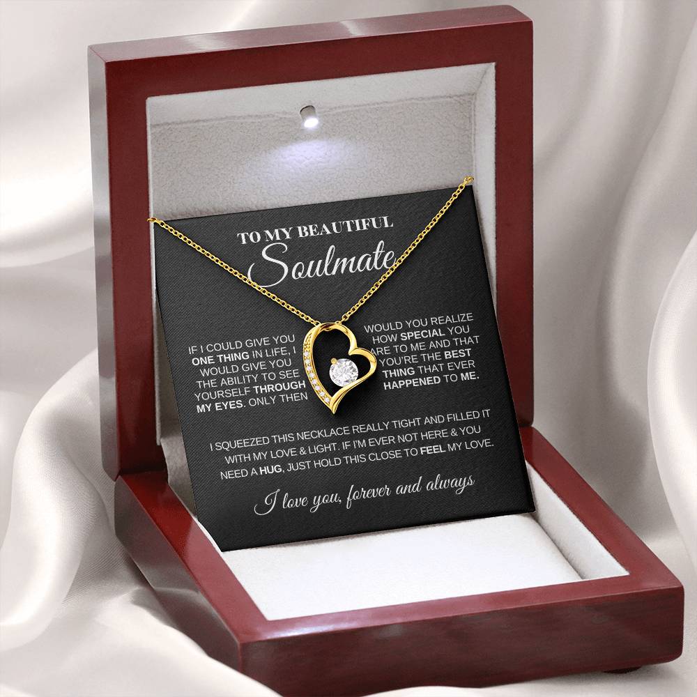 To My Beautiful Soulmate | Love Knot Necklace | Meaningful Jewelry for Her