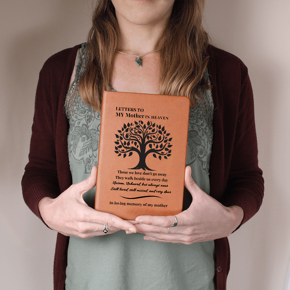 Letters To My Mother in Heaven | Vegan Leather Journal | Sympathy Gift | Remembrance Keepsake