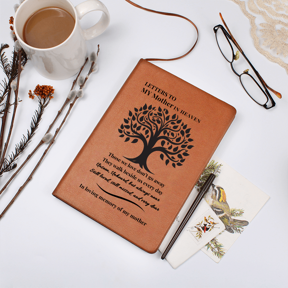 Letters To My Mother in Heaven | Vegan Leather Journal | Sympathy Gift | Remembrance Keepsake
