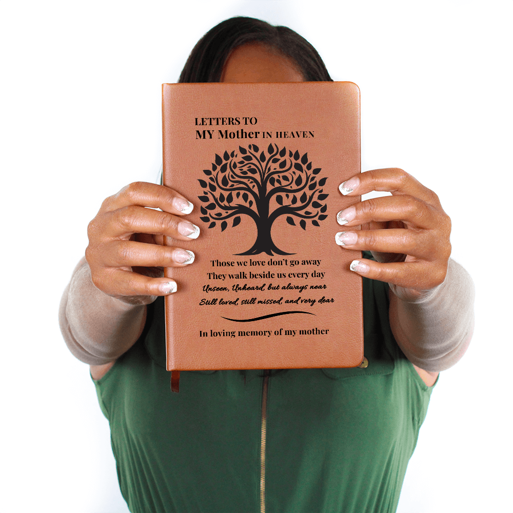 Letters To My Mother in Heaven | Vegan Leather Journal | Sympathy Gift | Remembrance Keepsake